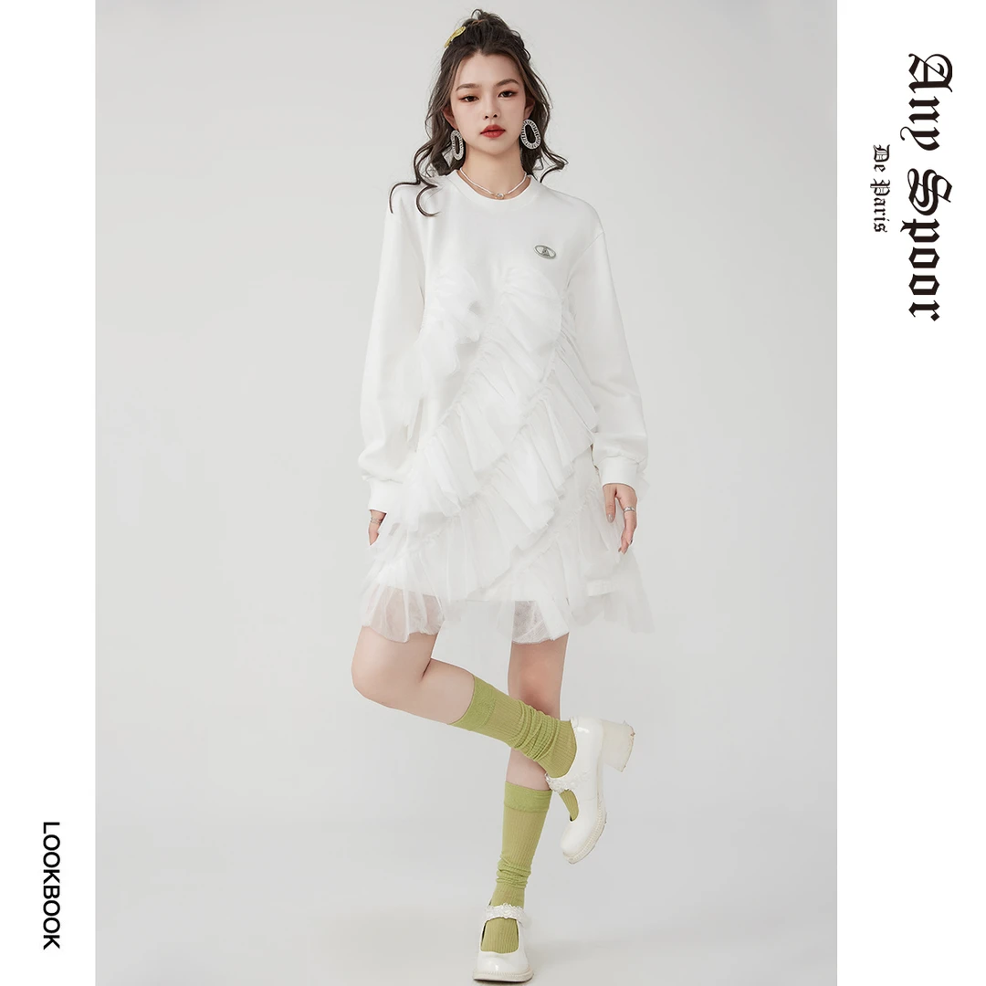 【ANY SPOOR】小众设计师不规则休闲新连衣裙60B10