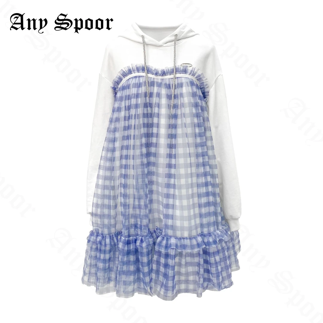 【ANY SPOOR】小众设计师秋季新款卫衣连衣裙60A05