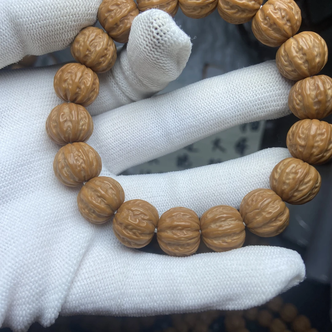 京八棱微瑕款猴头核桃原皮原色