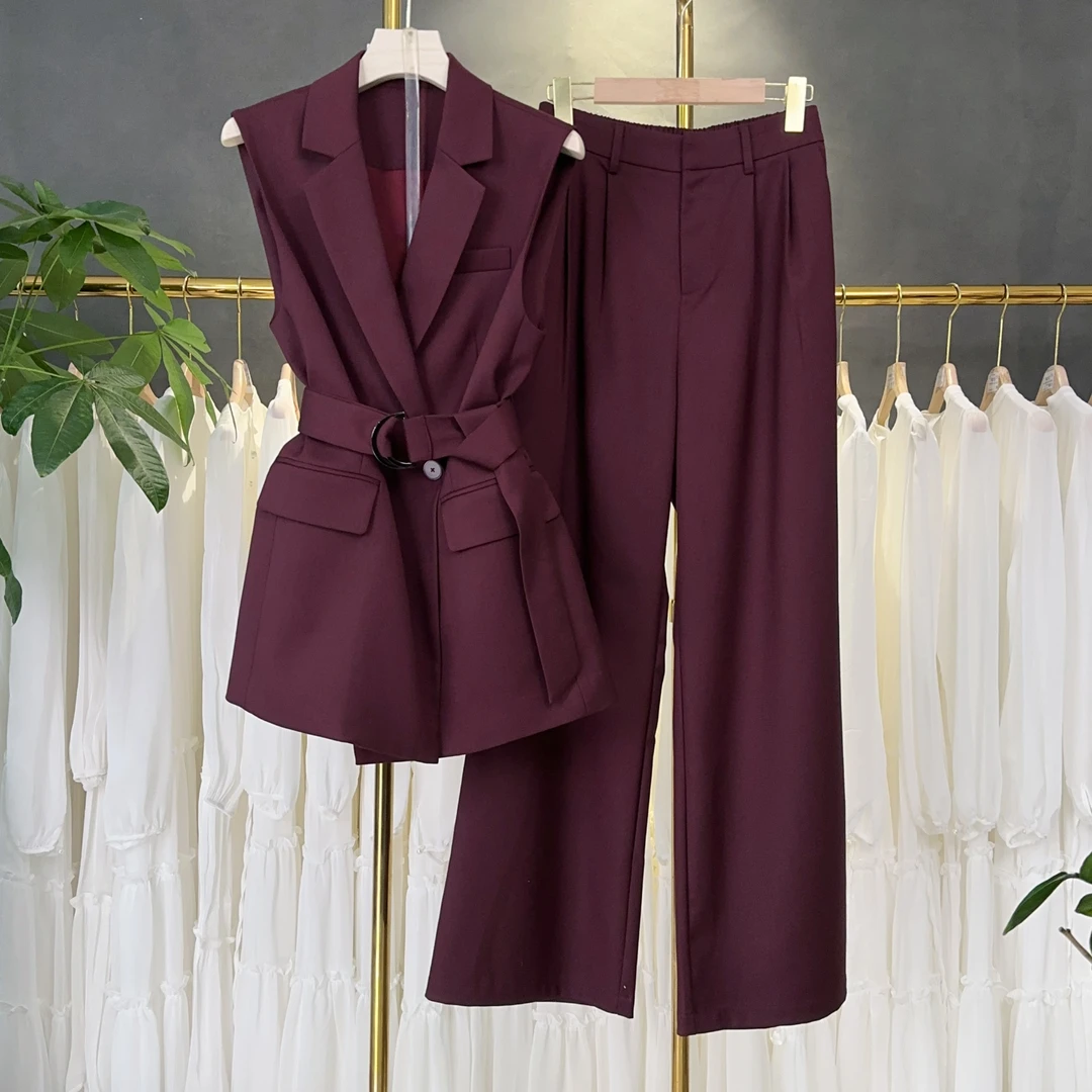 【RG2390】2024年秋冬新款时尚气质百搭减龄显瘦套装