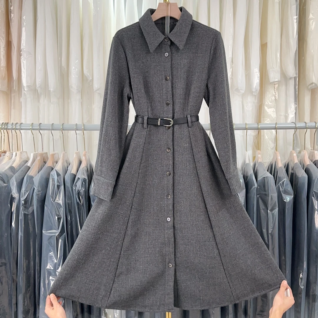 【RG2291】2024年秋冬新款时尚气质百搭减龄显瘦新款连衣裙