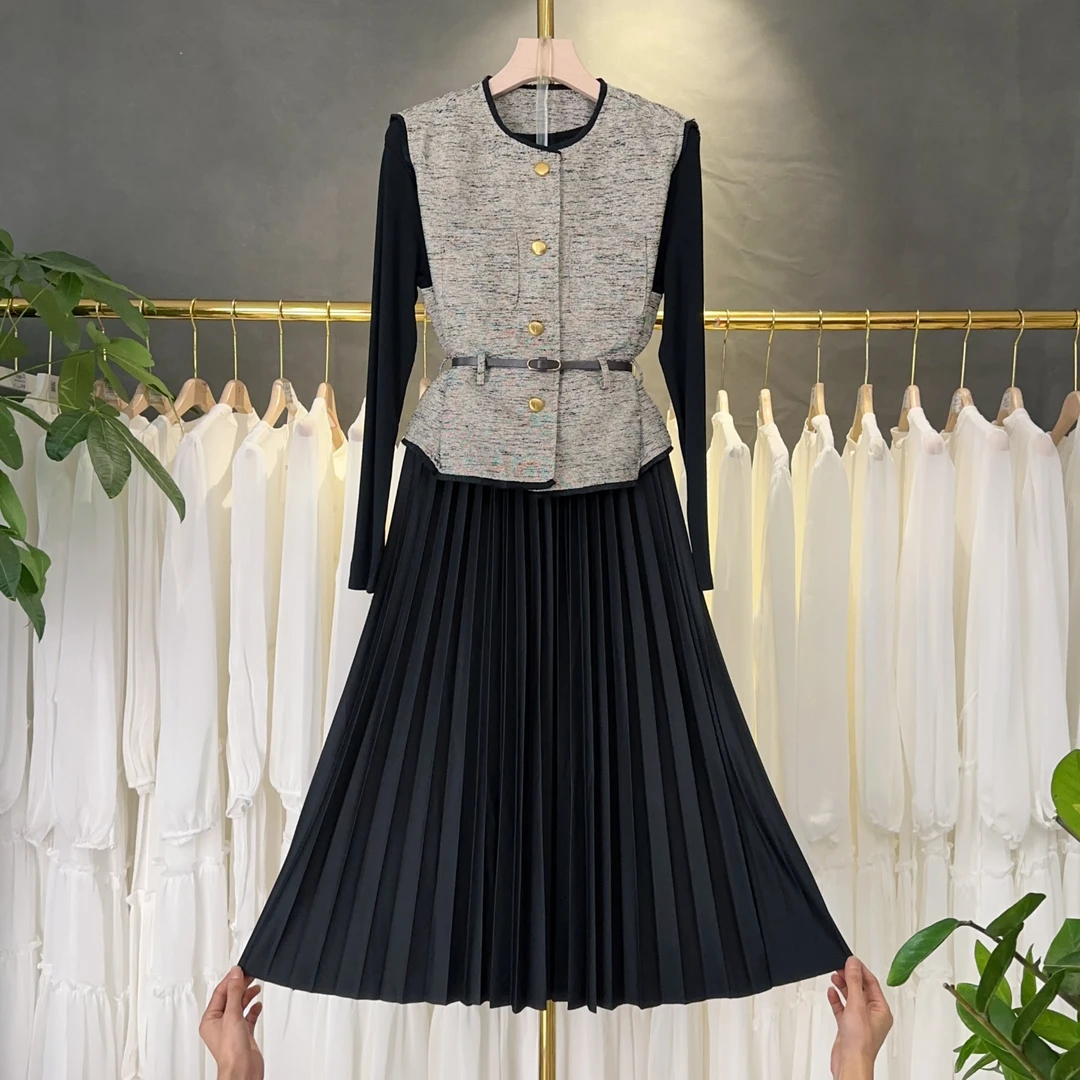 【现货】【RG2469】2024年秋冬新款时尚气质百搭减龄显瘦新款连衣裙