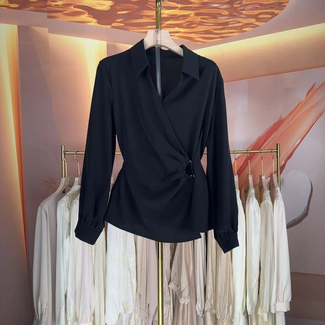 【现货】【RG510】2024年时尚气质百搭减龄显瘦新款女装小衫