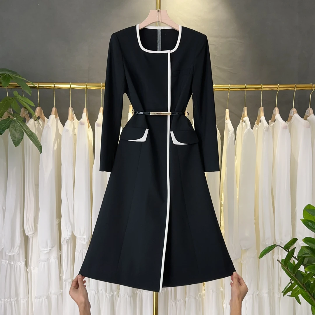 【现货】【RG2520】2024年秋冬新款时尚气质百搭减龄显瘦连衣裙