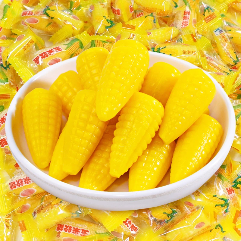 玉米糖玉米味硬糖批发颗粒休闲零食喜糖水果糖年货礼包过年批发D