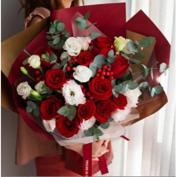 【一心一意】11朵红玫瑰鲜花束.送女友老婆生日礼物.同城花店配送