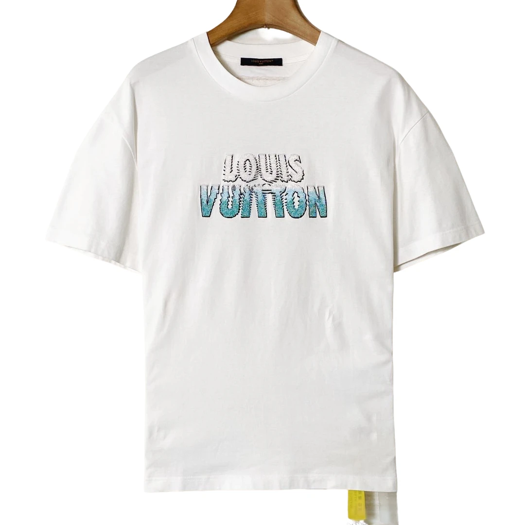 LouisVuitton/路易威登 LV 串珠logo 短袖/L码/95+新/XG-Y20111