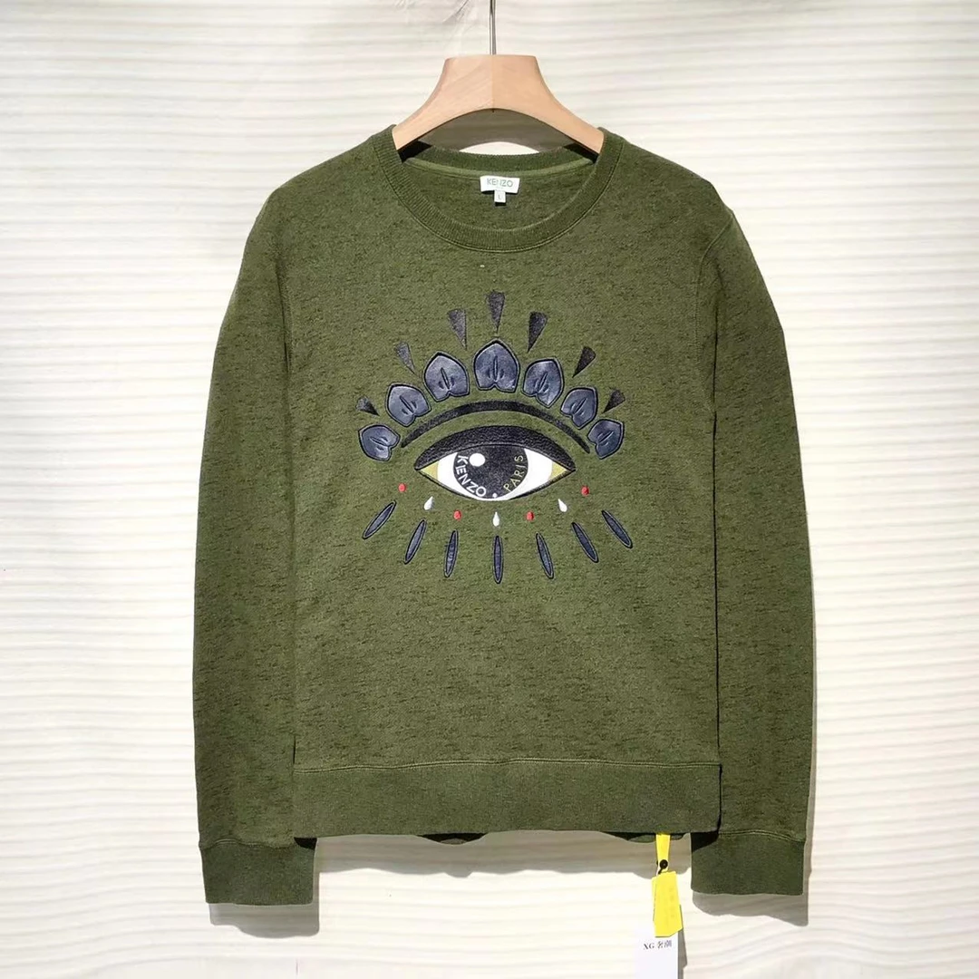 KENZO/肯佐 百搭 时尚 眼睛 卫衣/L码/95+新/XG-Y15998