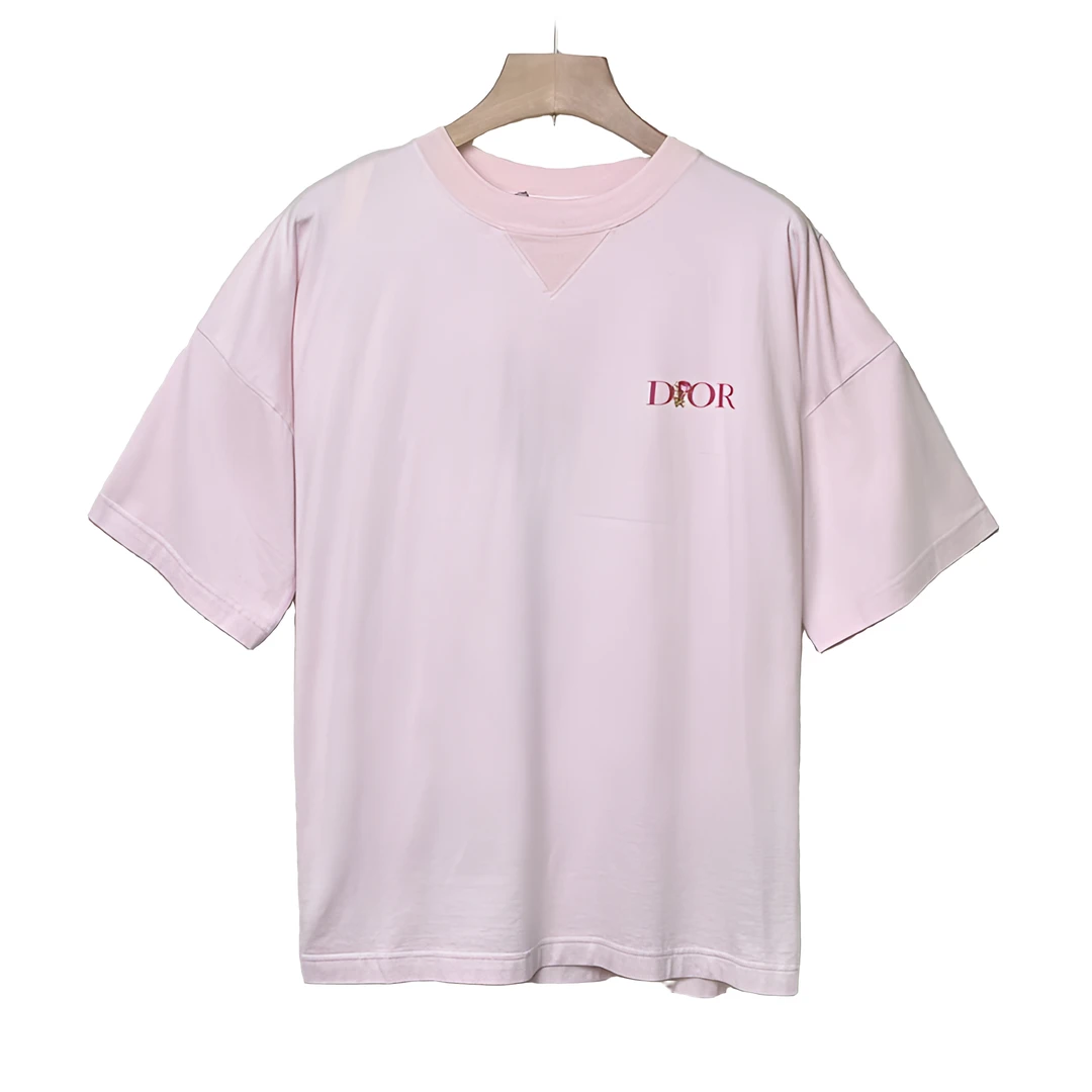 迪奥/Dior 花卉 刺绣 休闲 时尚 潮流 短袖/M码/新带吊/XG-Y17931