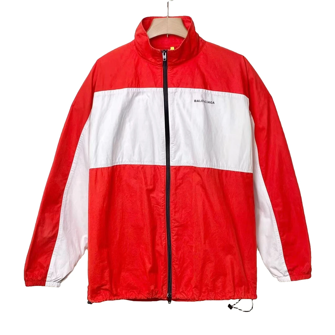 竞拍 Balenciaga/巴黎世家 拼接 logo 外套/46码/95+新/XG-Y17799