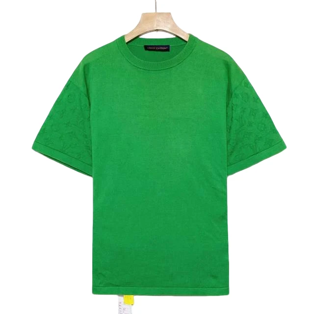 95新 LouisVuitton/路易威登 绿色 针织 短袖/L码/95+新XG-Y21846