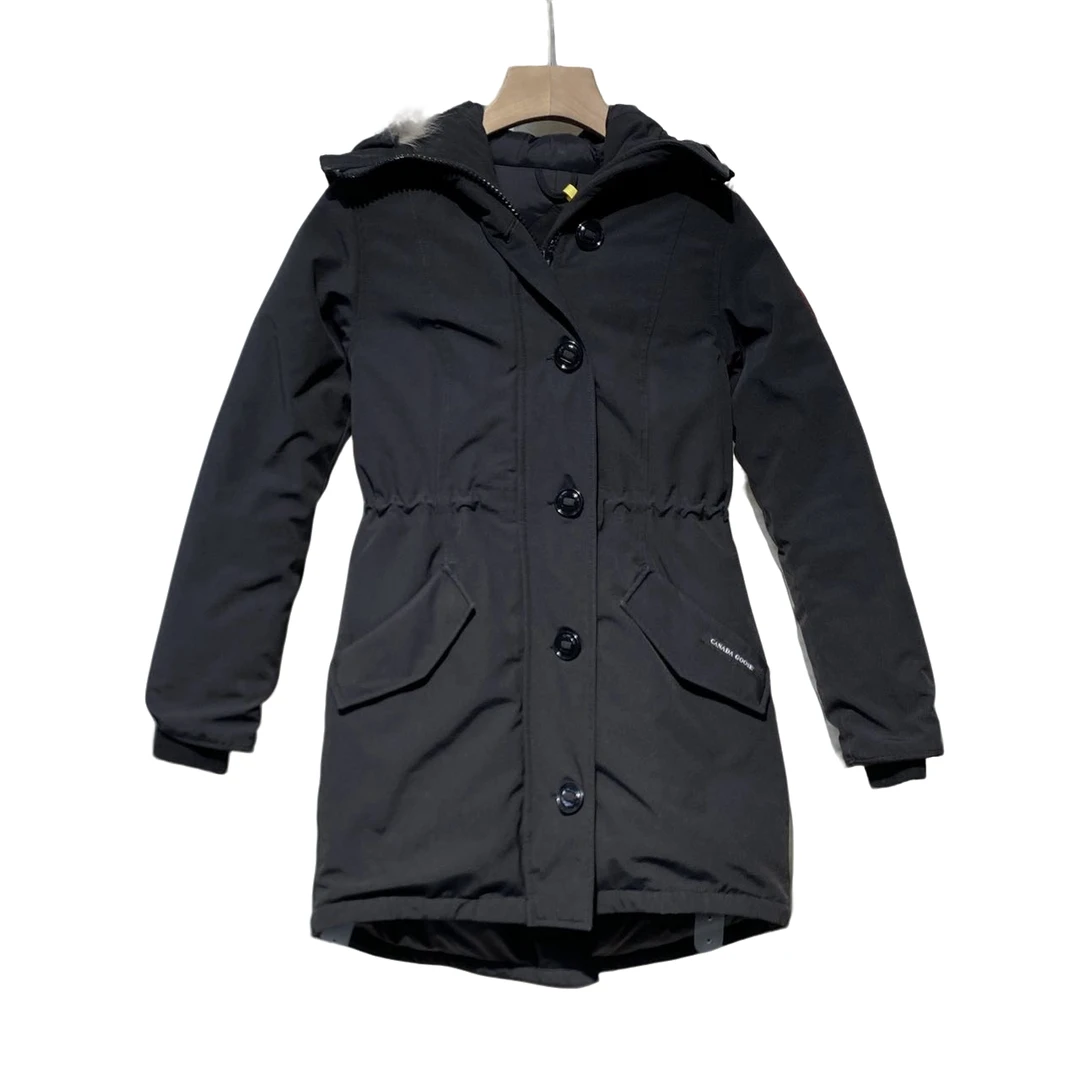 Canada Goose/加拿大鹅 袖标 连帽 羽绒服 /S码 /95+新/XG-Y15272