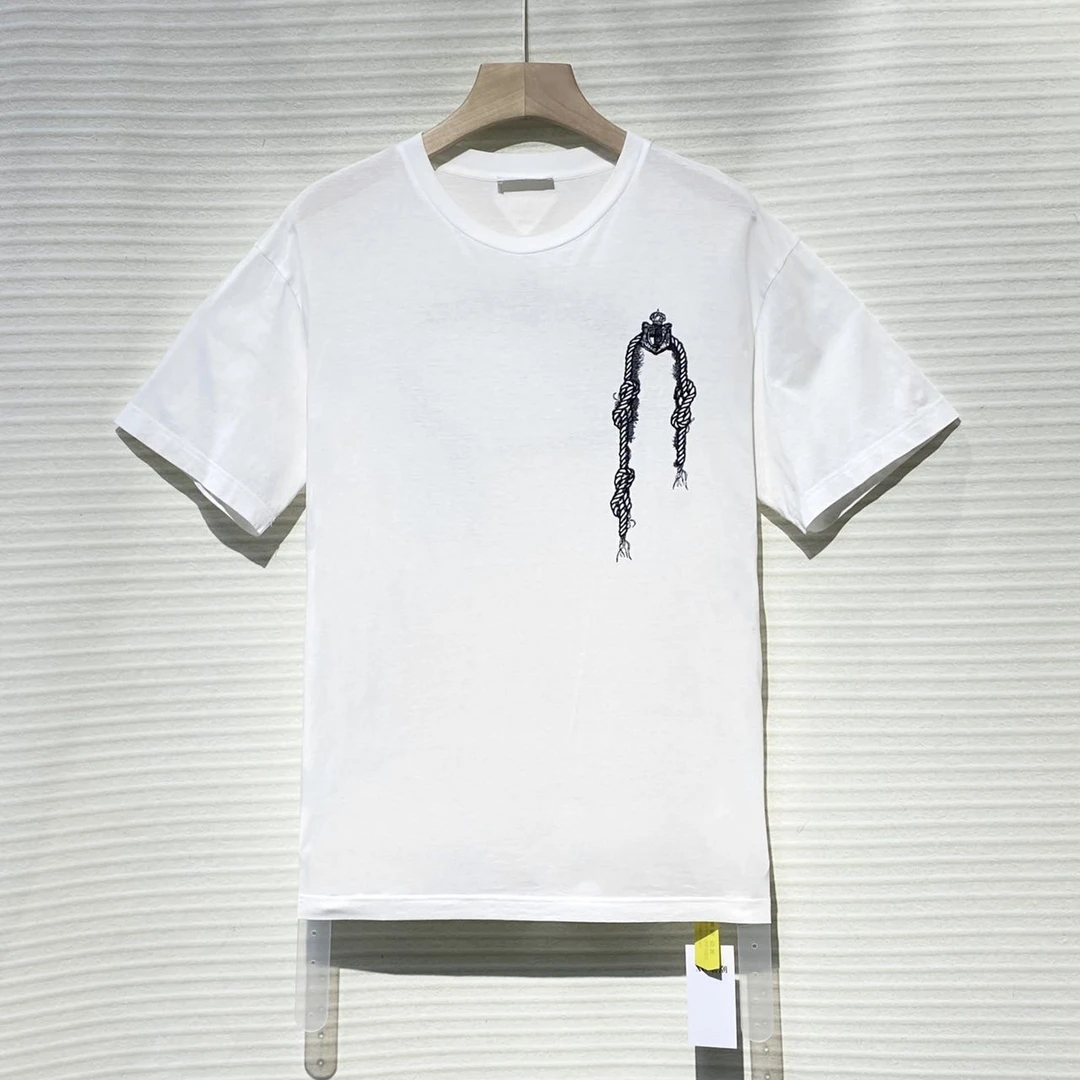 Prada/普拉达 休闲 简约 Logo印花 短袖T恤/L码/95+新/XG-Y14017