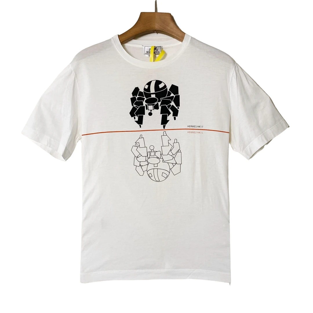 Hermes/爱马仕 时尚 休闲 印花 短袖/M码/95+新/XG-Y19917
