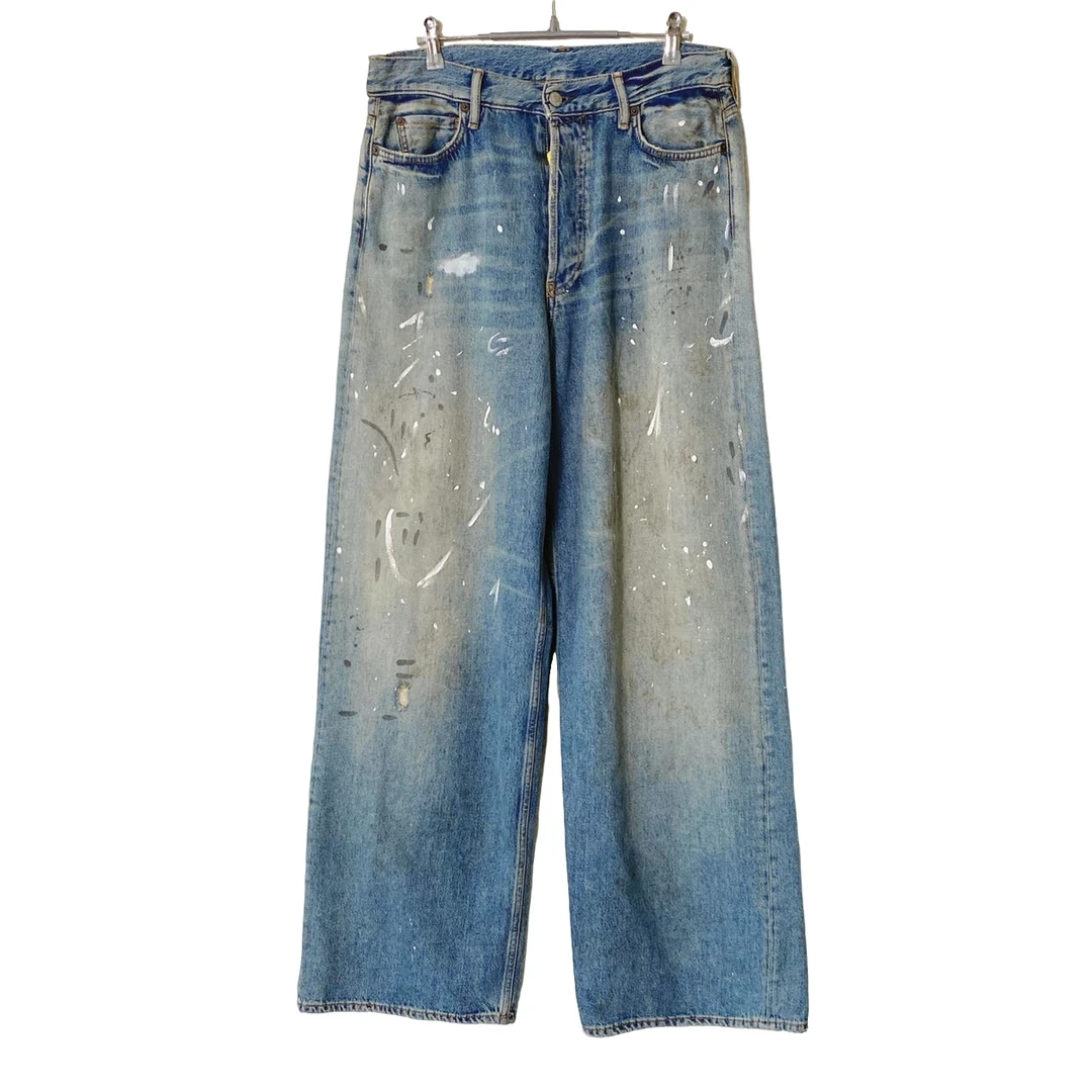 Acnestudios 时尚 潮流 做旧 牛仔裤/48码/95+新XG-Y19899