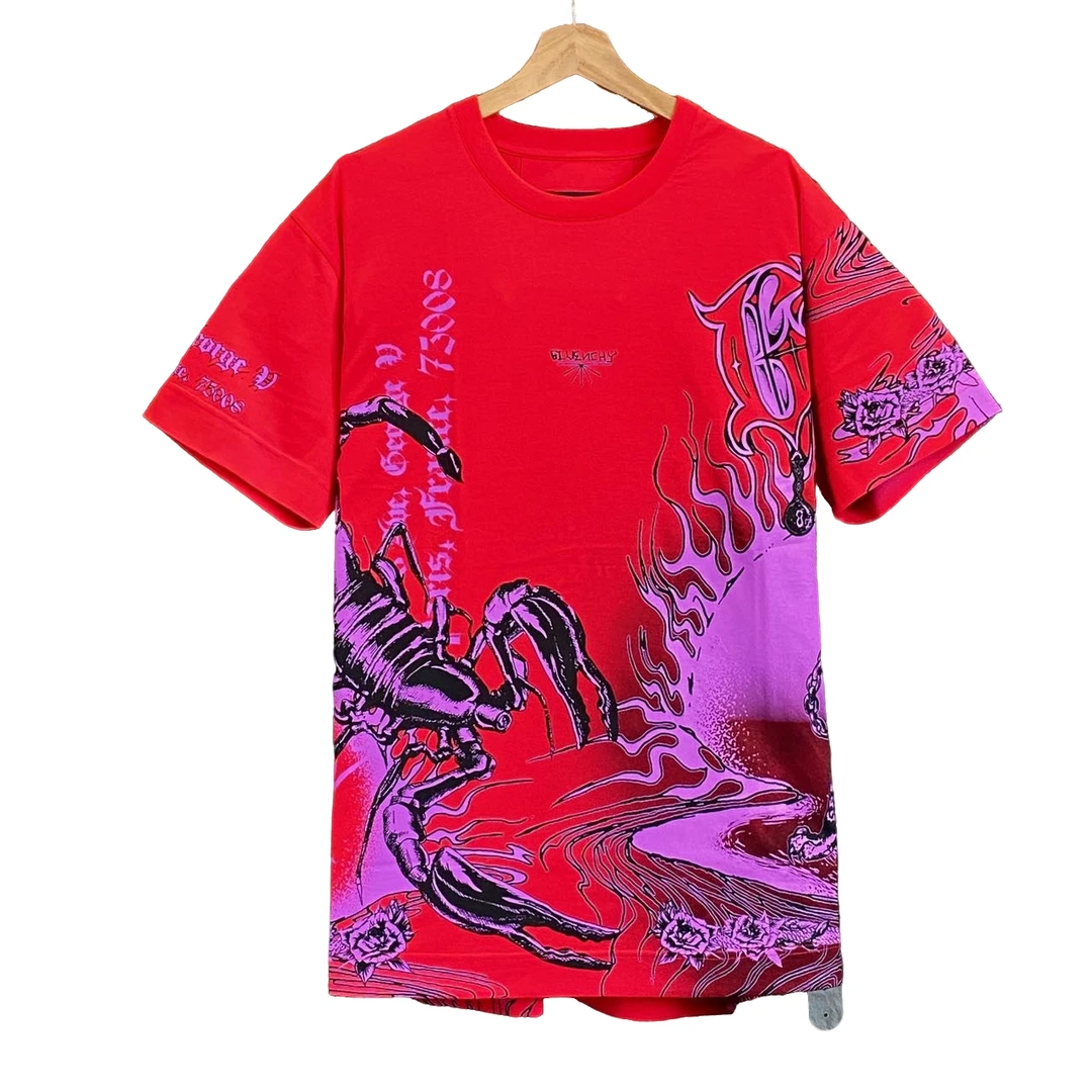 Givenchy/纪梵希 图案 印花 休闲  短袖 /M码/新带吊/XG-Y11355