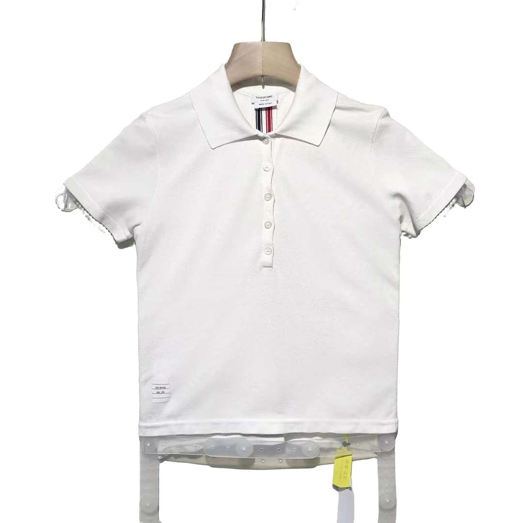 THOMBROWNETB/tb 白色 短袖 POLO 衬衫 /40码/95+新/XG-Y12337
