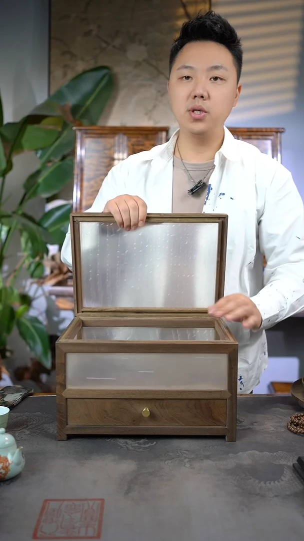 【闪购商品】金丝楠木雕珠宝文玩收纳盒
