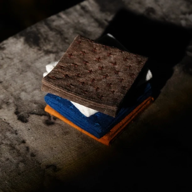 植物染手织老布吸水茶巾壶垫杯垫隔热垫迷你茶巾