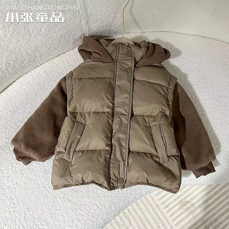 【BM】拼接连帽羽绒服BMD23389