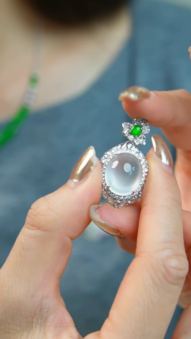 【闪购商品】翡翠挂件18K金镶嵌43号-吊坠/姿/3