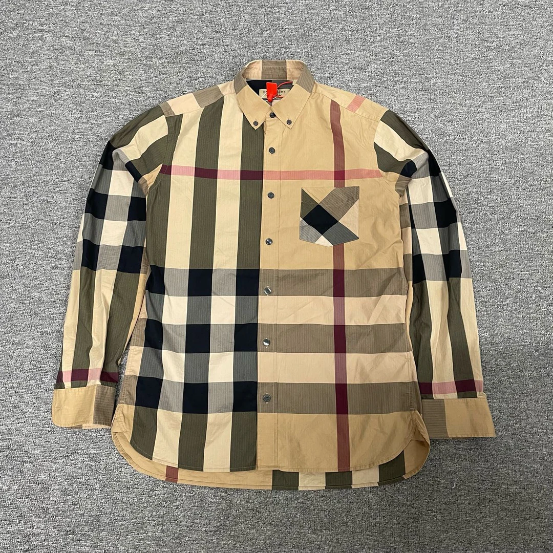 Burberry 巴宝莉 经典格纹 长袖衬衫 99新 M码