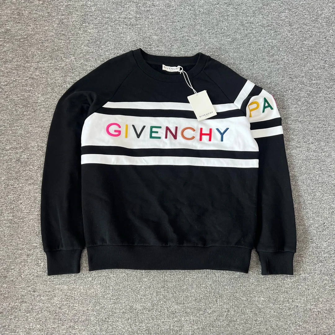 Givenchy 纪梵希 彩虹刺绣Logo 套头卫衣 全新带吊牌 L码