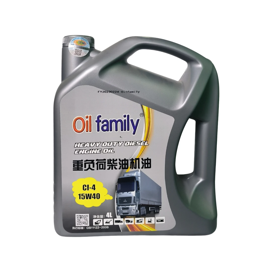 Oilfamily 重负荷柴机油 CI-4 15W40 4L抗磨 适用 润滑