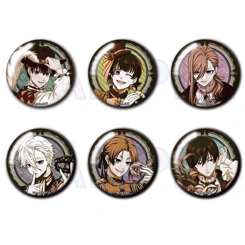 蓝色监狱 假面舞会 复古色闪吧唧徽章