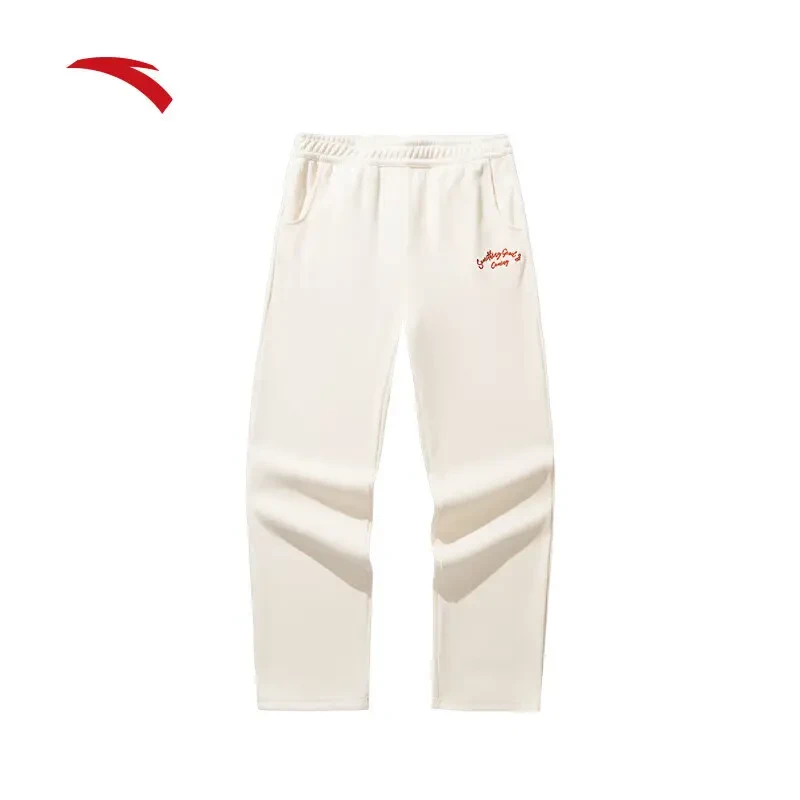 安踏好事发生丨新年款灯芯绒女款长裤冬季直筒休闲百搭时尚运动裤
