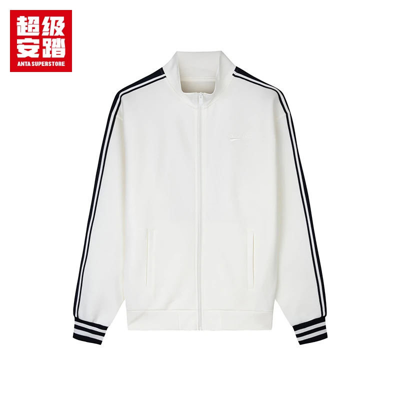 超级安踏生活系列运男女同款运动复古针织外套亲肤舒适运动上衣