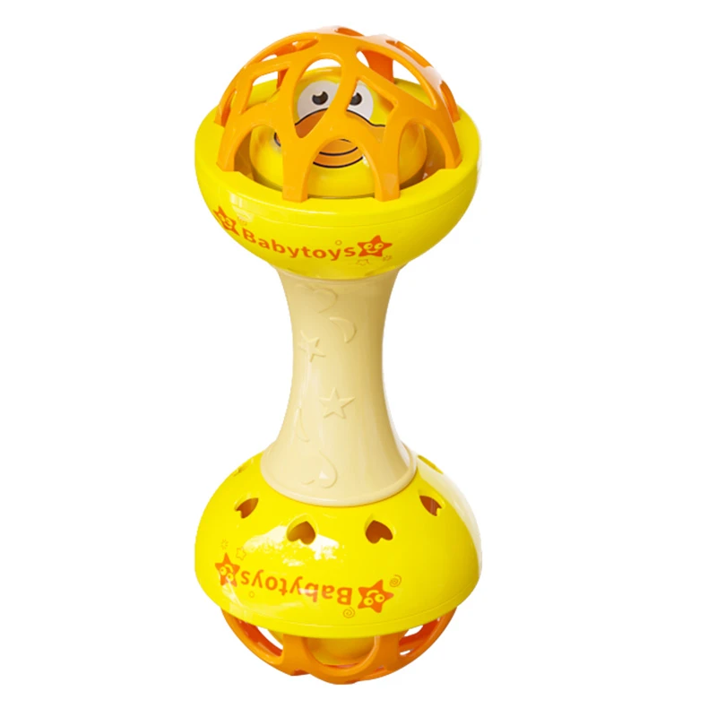 新生婴儿玩具摇铃沙锤早教益智0-6-8-12个月手摇铃软胶球抓握训练