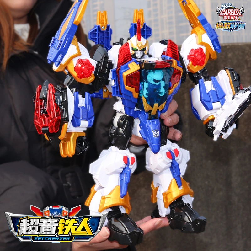 咖宝车神之拯救联盟超音星际铁人变形机器人汽车玩具男孩金刚哈伽