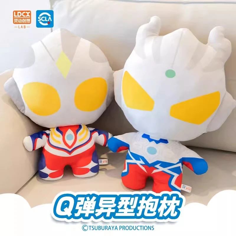 正版奥特曼抱枕睡觉迪迦赛罗泽塔Q弹毛绒公仔儿童玩具玩偶娃娃男