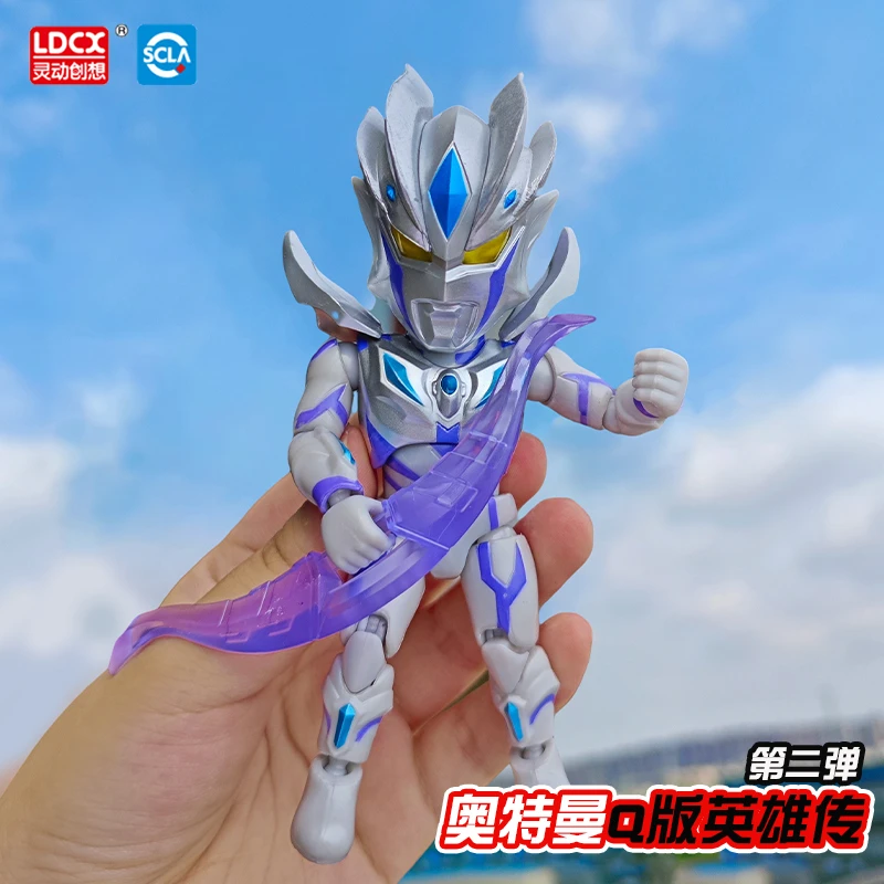 灵动创想奥特曼q版英雄传第二弹超动赛罗布莱泽银河贝利亚玩具2
