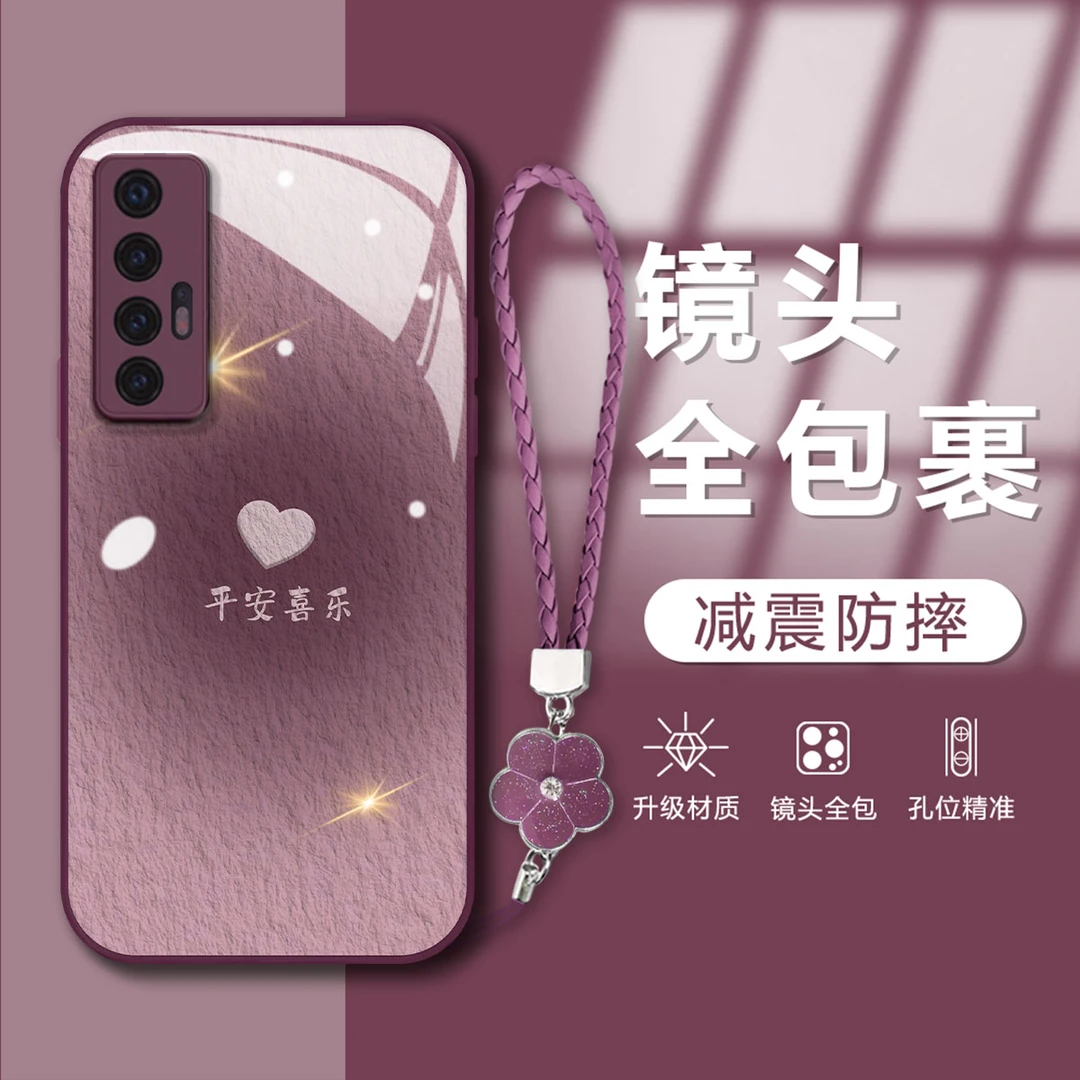 【小米10S】平安喜乐金属漆玻璃创意简约防摔网红手机壳