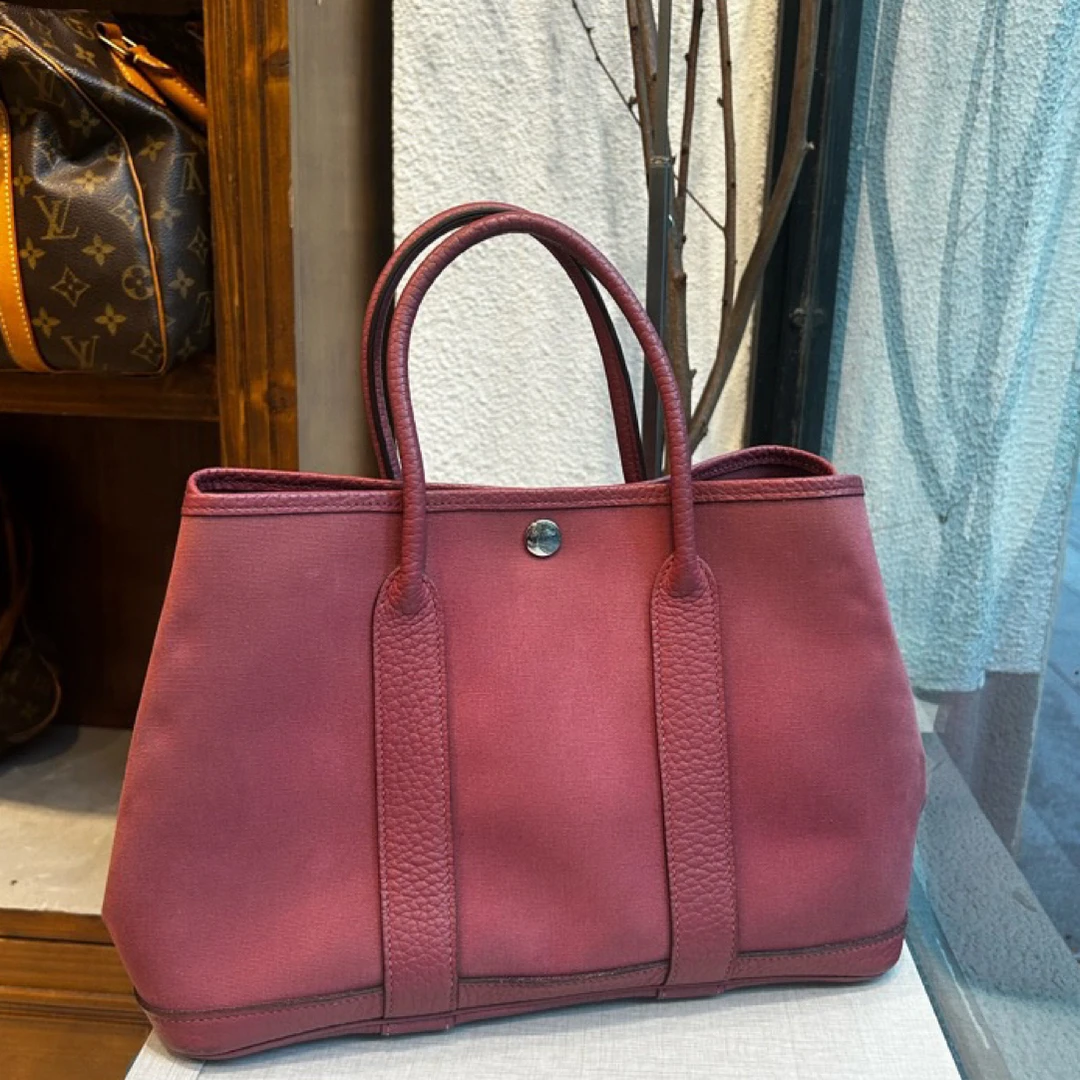 95新 Hermes/爱马仕 Hermes  花园30 粉色 框O刻 裸包无附件