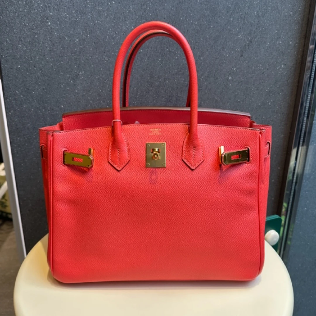 95新 Hermes/爱马仕 拆单斋普尔粉 birkin30 X刻 裸包无附件