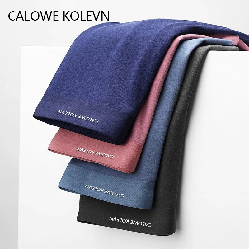 CALOWE KOLEVN100支莫代尔内裤男无痕平角裤冰丝男生底裤短裤头