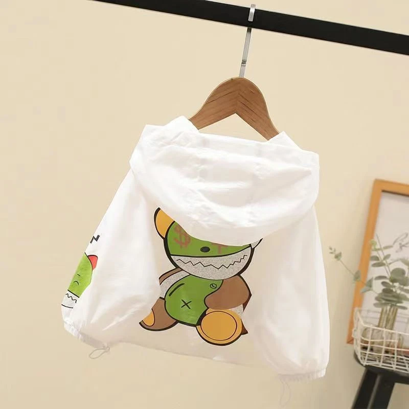 儿童防晒衣夏季薄款男女童宝宝连帽防晒服中小童轻薄透气外套上衣