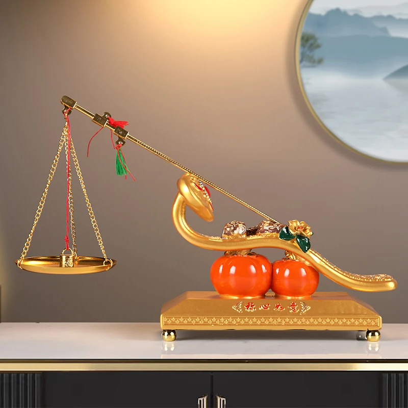 新中式称心如意摆件乔迁新居送礼家用玄关客厅装饰品搬新家喜称摆