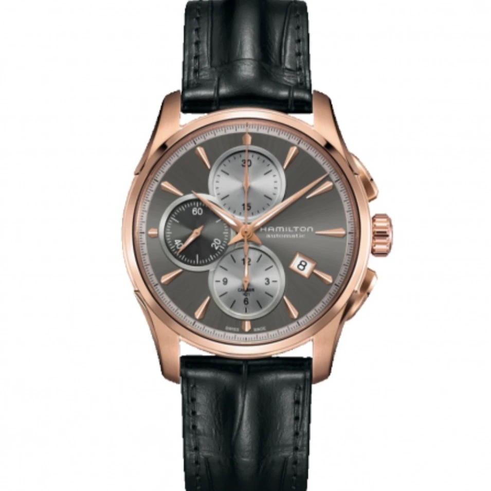 99新 Hamilton/汉米尔顿 爵士系列H32546781/42表径镀金男表全套