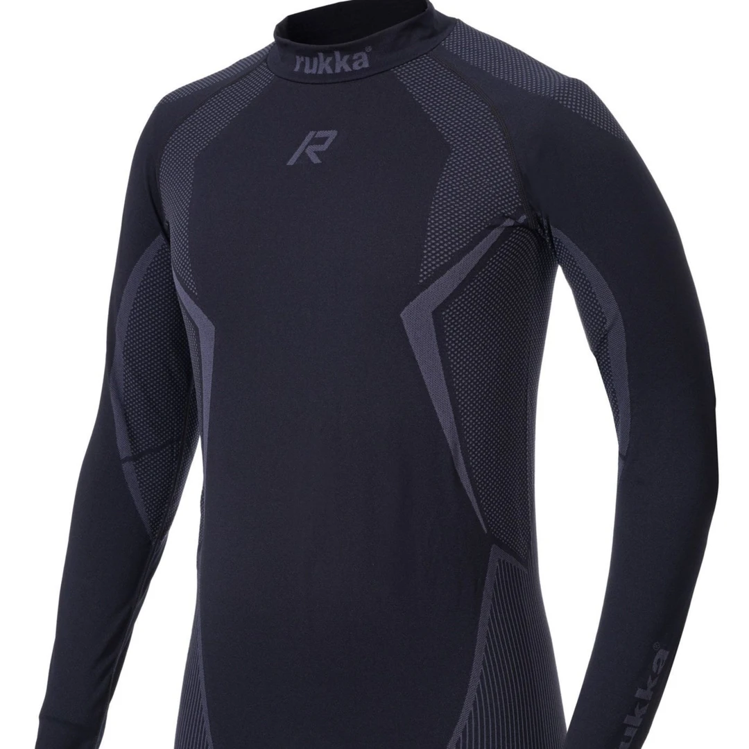 RUKKA氙气滑衣贴身汗衣摩托车速干衣长袖男摩旅紧身打底滑衣套装