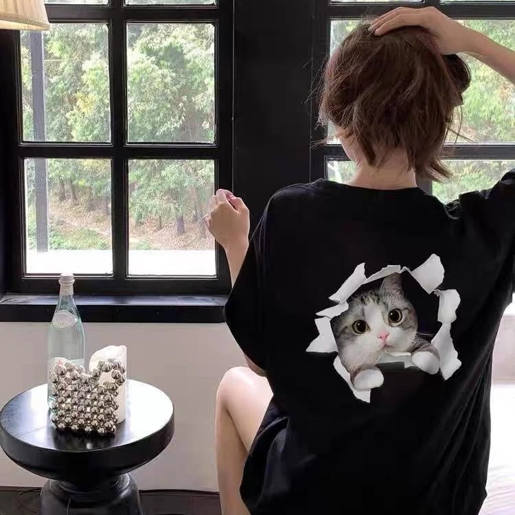 潮牌vibe趣味创意字母印花短袖T恤男款夏季重磅宽松纯棉半袖上衣