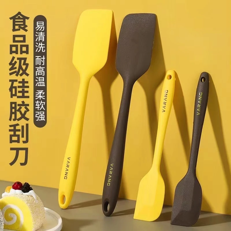 耐高温家用一体式食品级硅胶软刮刀烘焙奶油铲子蛋糕抹刀搅拌工具
