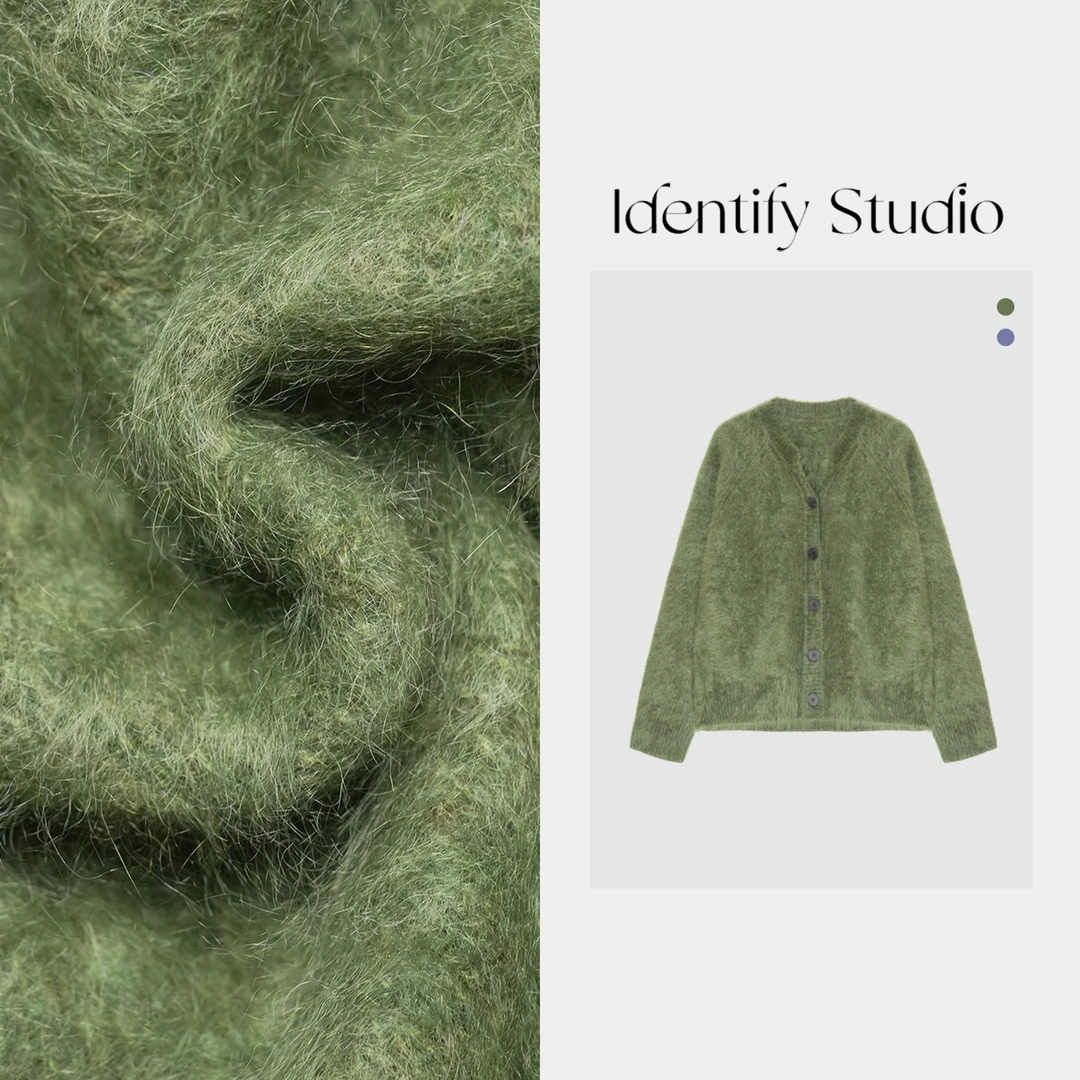 IDENTIFY香香“可露千金”秋冬毛绒外套上衣长袖时尚24AW