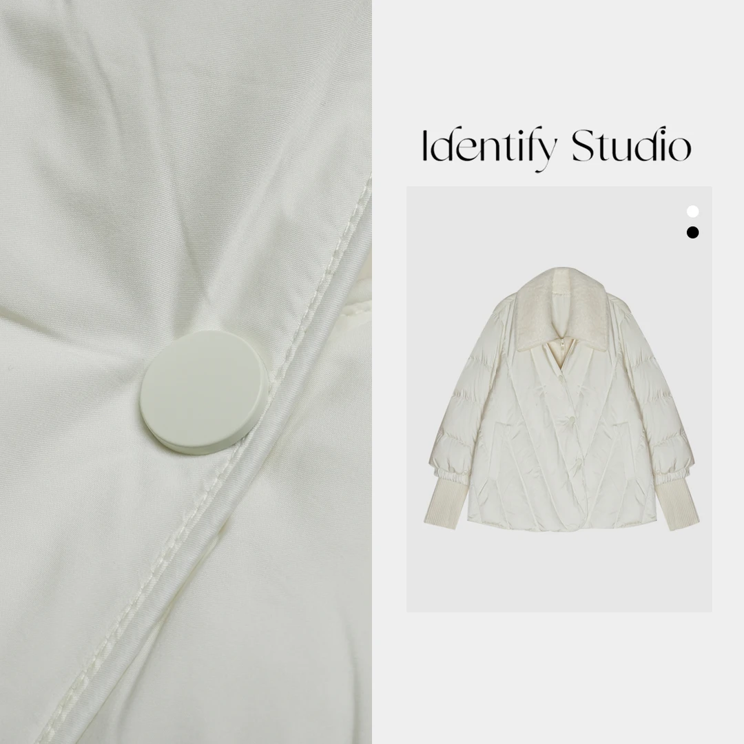 IDENTIFY香香“冰川雪”秋冬面包服外套长袖时尚24AW