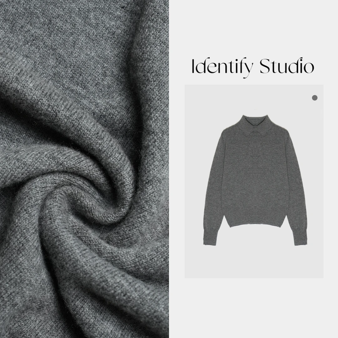 【现货】IDENTIFY香香“绅士polo”秋冬翻领针织衫上衣时尚24AW