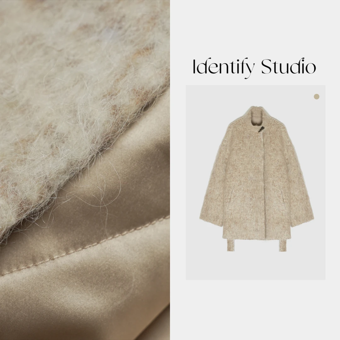 IDENTIFY香香“闪耀的你”秋冬外套牛角扣时尚气质24AW