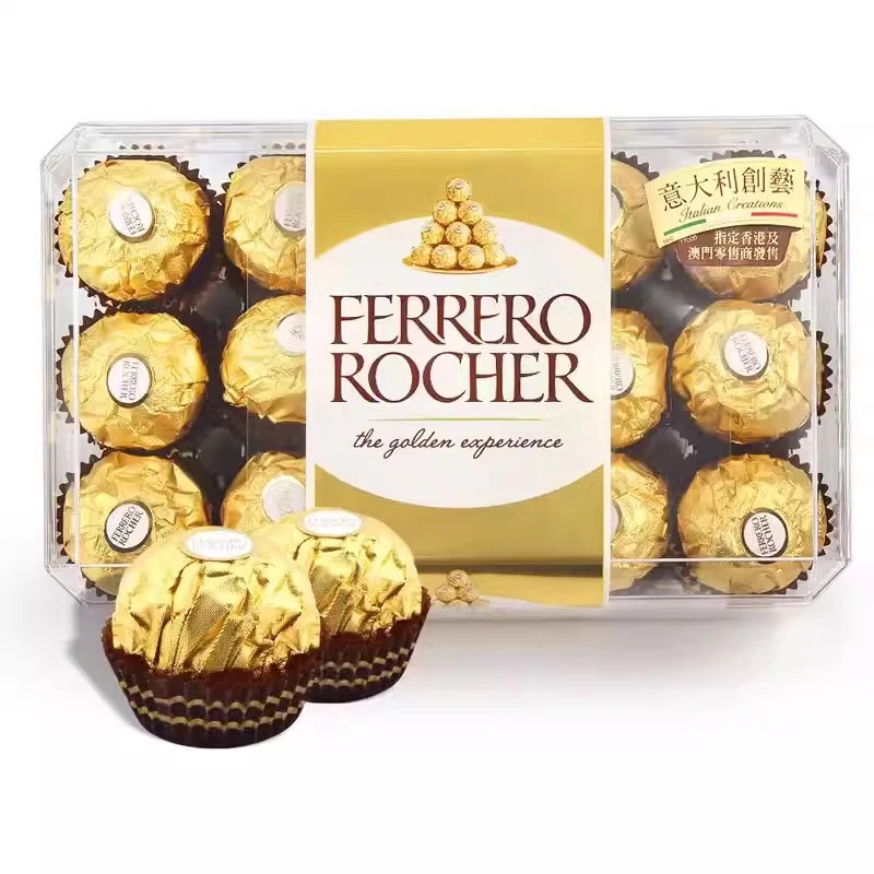 【费列罗原装进口 礼盒装30颗】金莎巧克力375g